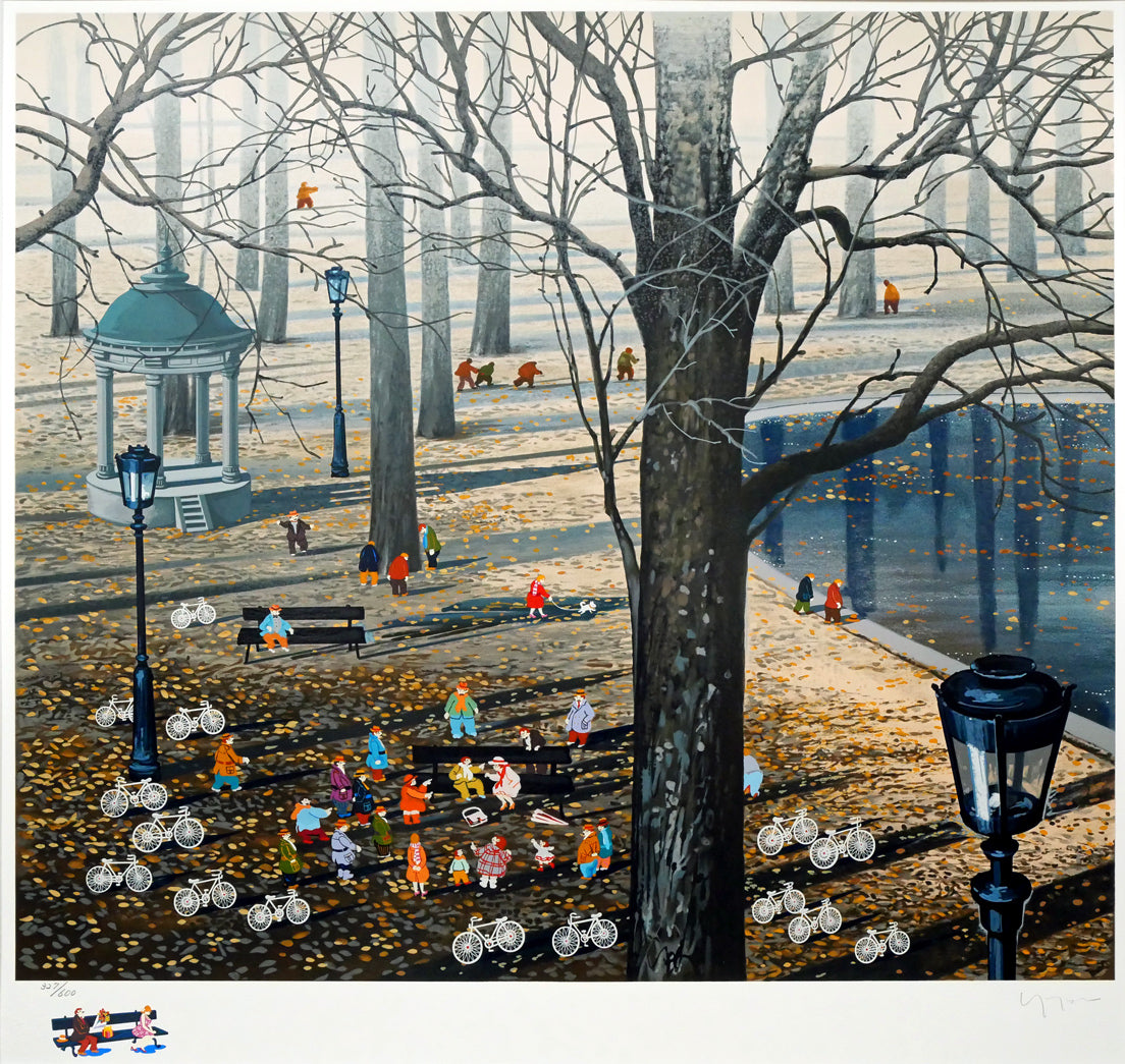 山形博導(ヒロヤマガタ)「プロポーズ」シルクスクリーン版画 作品全体画像