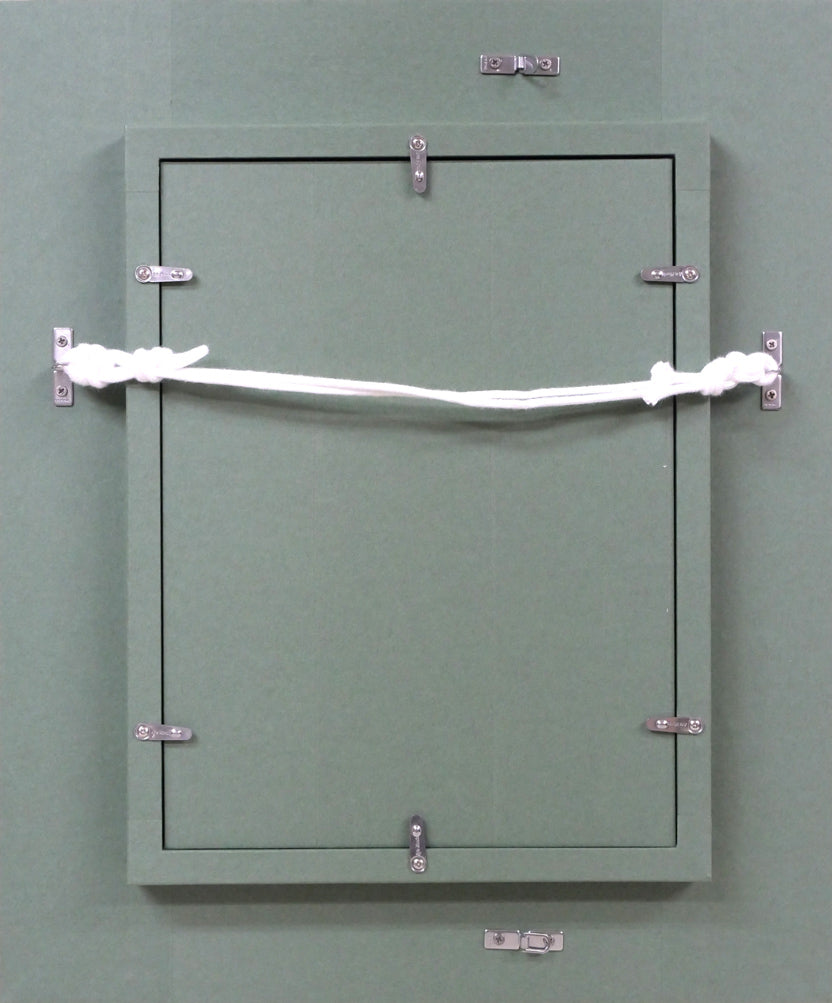 本間 武男「パンジー」パステル画・SM 額縁裏側画像