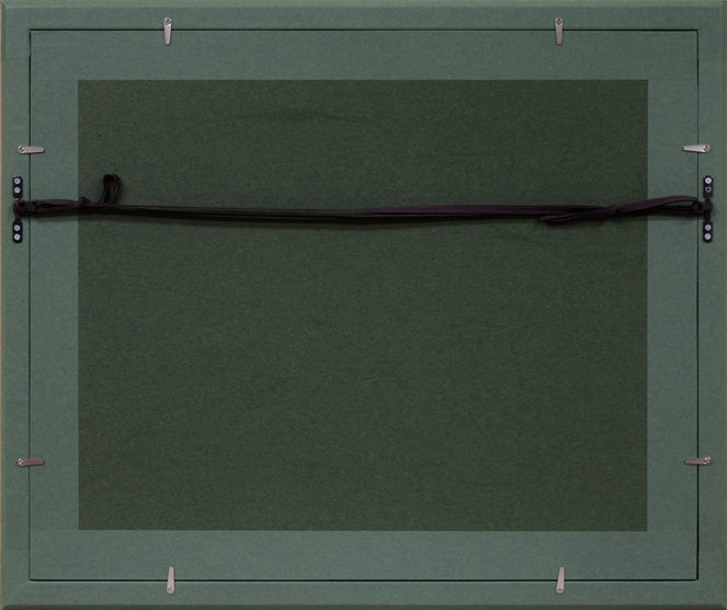 本間武男「鰊(ニシン)」パステル画・F6号 額縁裏側画像