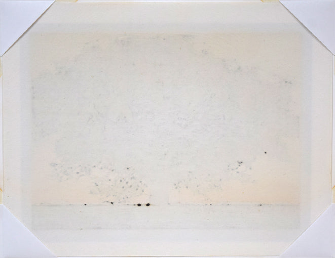 星襄一「あけぼの」木版画 作品裏側画像