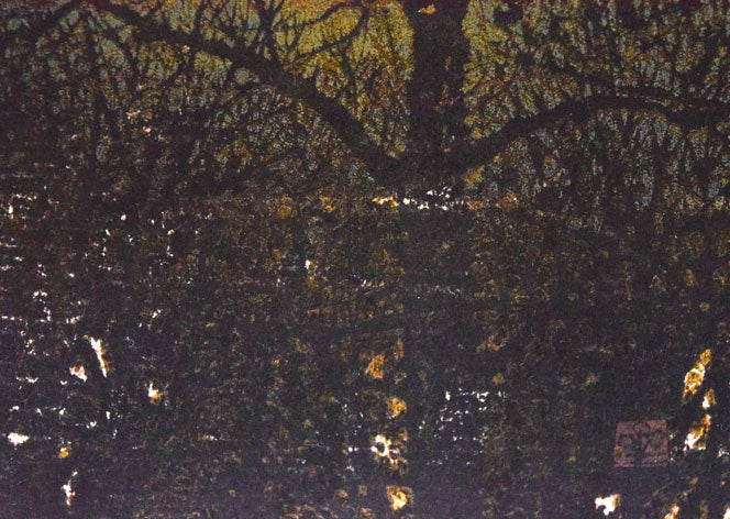 星襄一「夕」木版画 拡大画像5