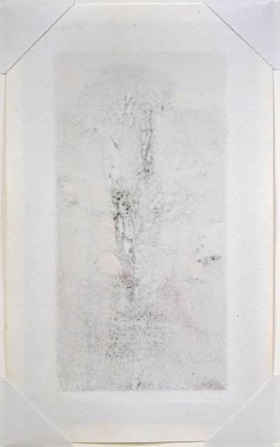 星襄一「夕」木版画 作品裏側画像