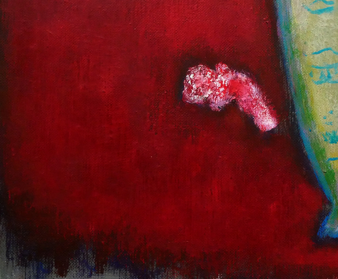 堀田高「夾竹桃(キョウチクトウ)」油絵・F12号 拡大画像5