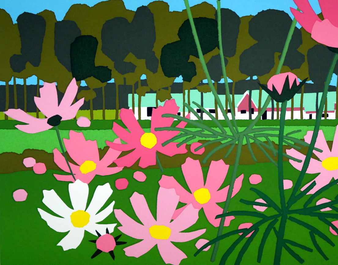 藤倉英幸「秋日」シルクスクリーン版画 拡大画像3