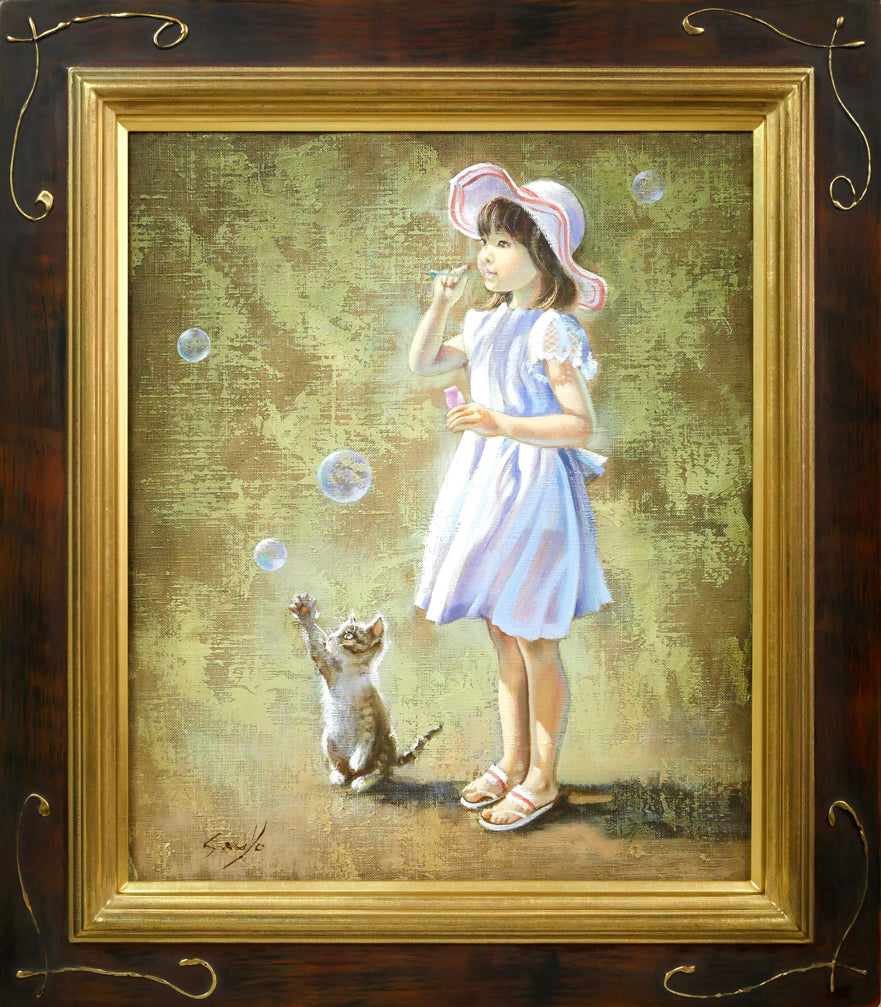 藤岡心象「いつか私も・・・・」油絵・F8号