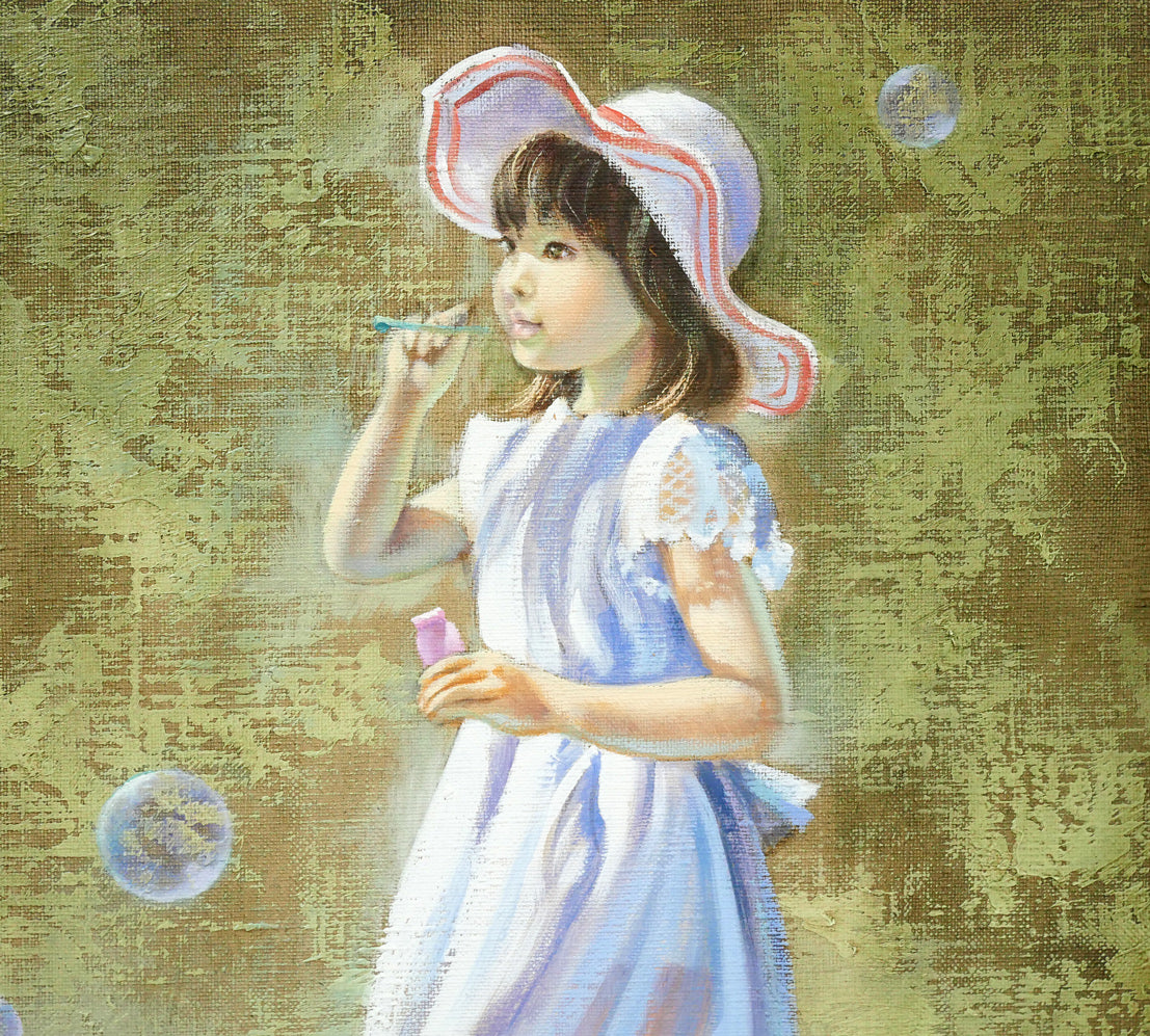 藤岡心象「いつか私も・・・・」油絵・F8号 拡大画像1