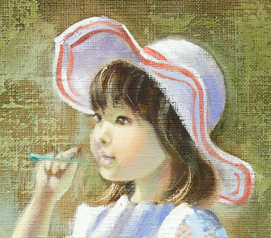 藤岡心象「いつか私も・・・・」油絵・F8号 拡大画像2