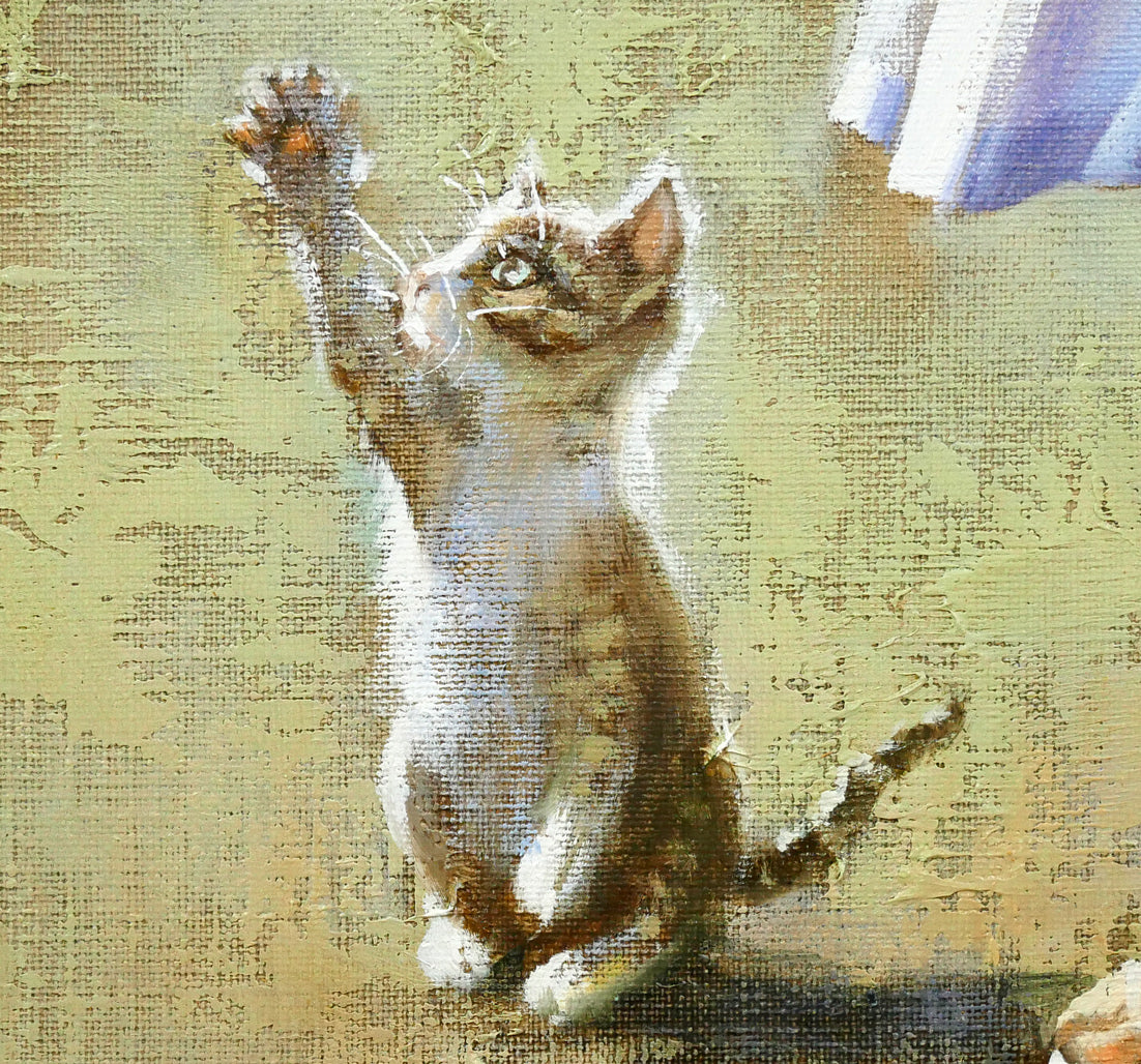 藤岡心象「いつか私も・・・・」油絵・F8号 拡大画像3