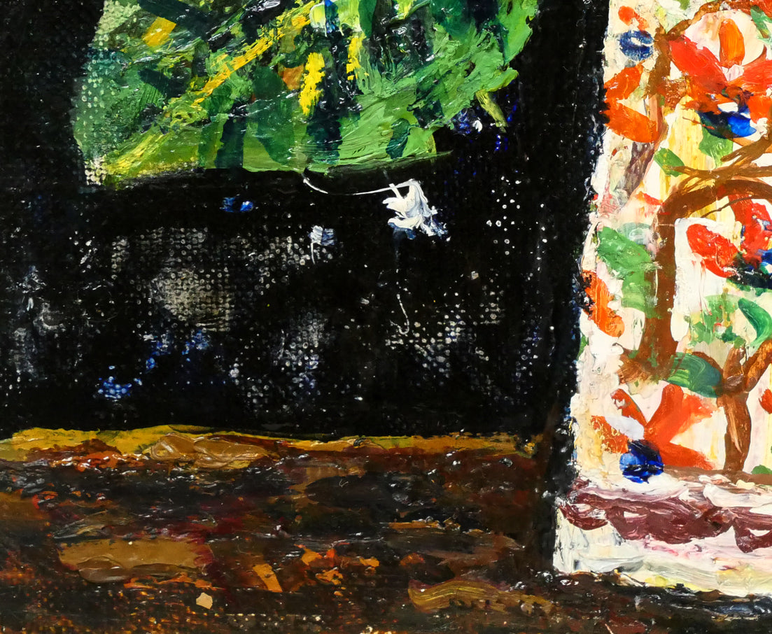 兵藤和男「紅薔薇」油絵・F3号 拡大画像5