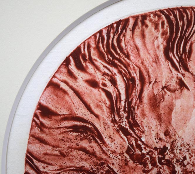 一原有徳「無題(円窓)」銅版画 拡大画像1