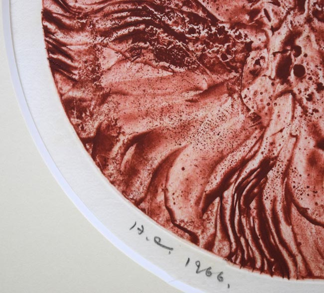 一原有徳「無題(円窓)」銅版画 拡大画像3