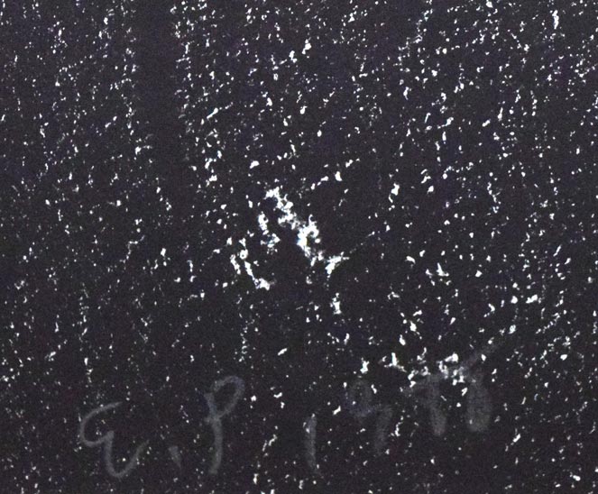 一原有徳「FH(2)」銅版画・50号(大型作品) 限定番号(ed,E.P=作家保存版)、年記(1988年作)