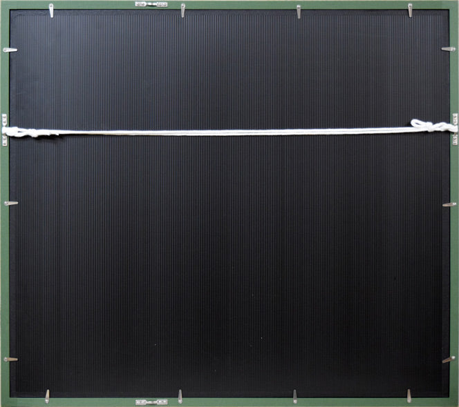 一原有徳「展(TEN)」銅版画 額縁裏側画像