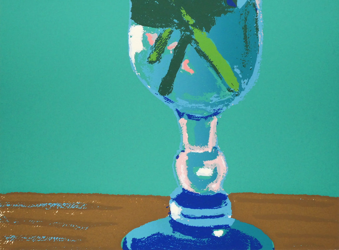 一木万寿三「ばら」シルクスクリーン版画 拡大画像3