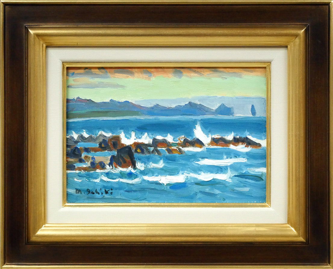 一木万寿三「積丹」油絵・SM