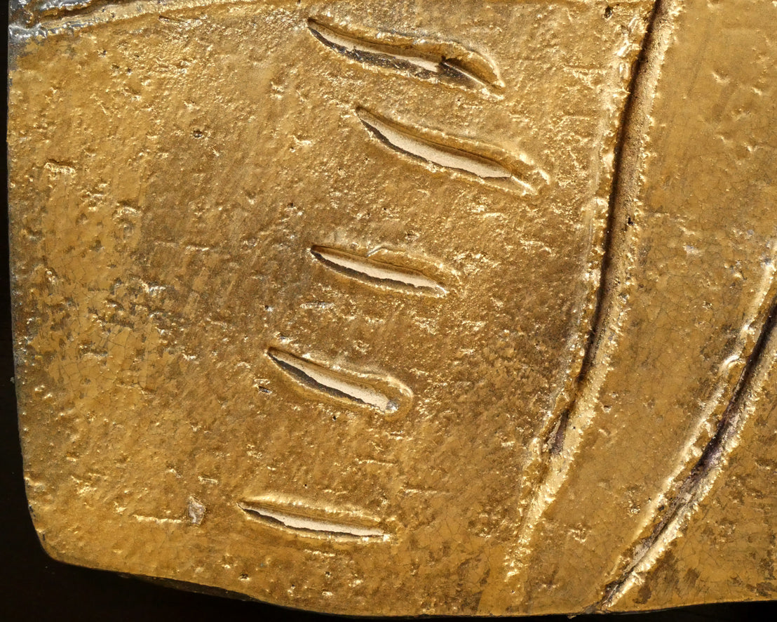 池田満寿夫「ラスター富士」陶板画額装 拡大画像3