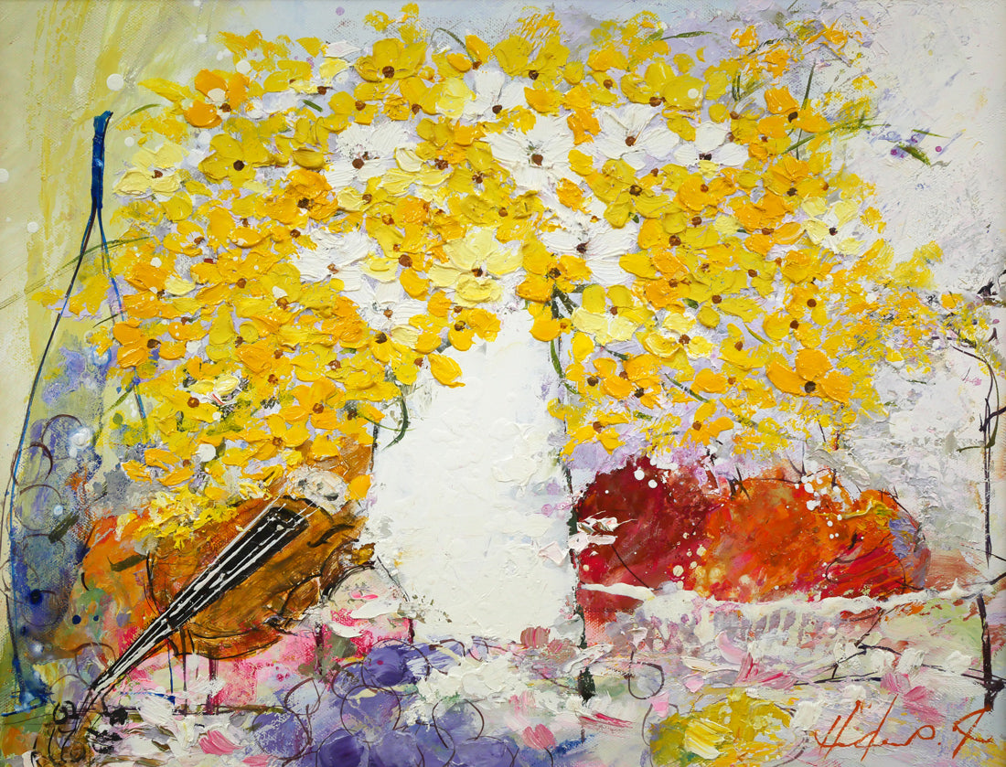 池田秀郎「静物」油絵・F6号 作品全体拡大画像