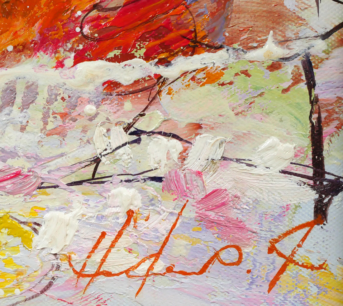 池田秀郎「静物」油絵・F6号 サイン拡大画像