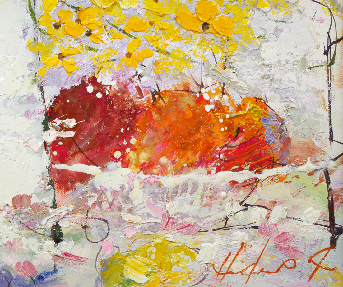 池田秀郎「静物」油絵・F6号 拡大画像4