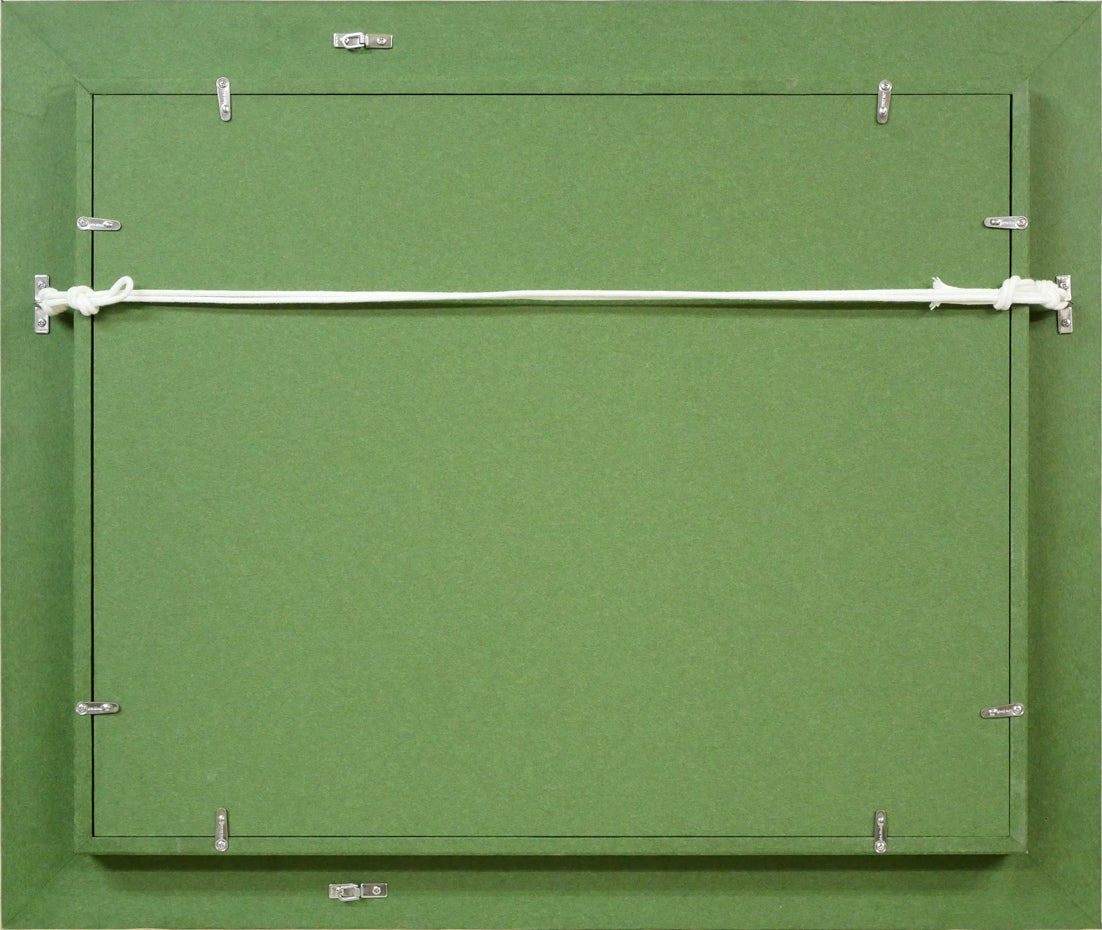 池田秀郎「静物」油絵・F6号 額縁裏側画像