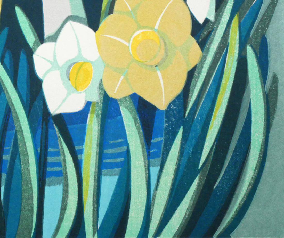 池田修三「ナルシス」木版画 拡大画像5