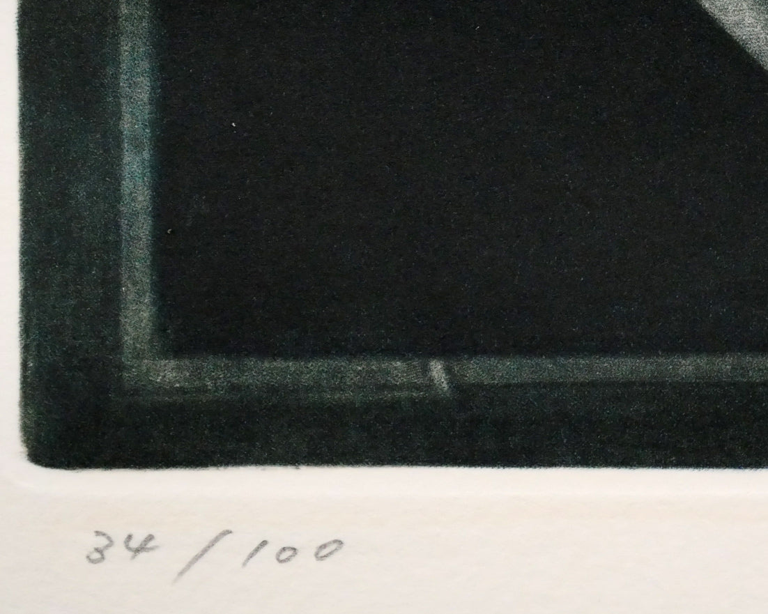 池田満寿夫「女の肖像」銅版画 限定番号(ed,34/100)