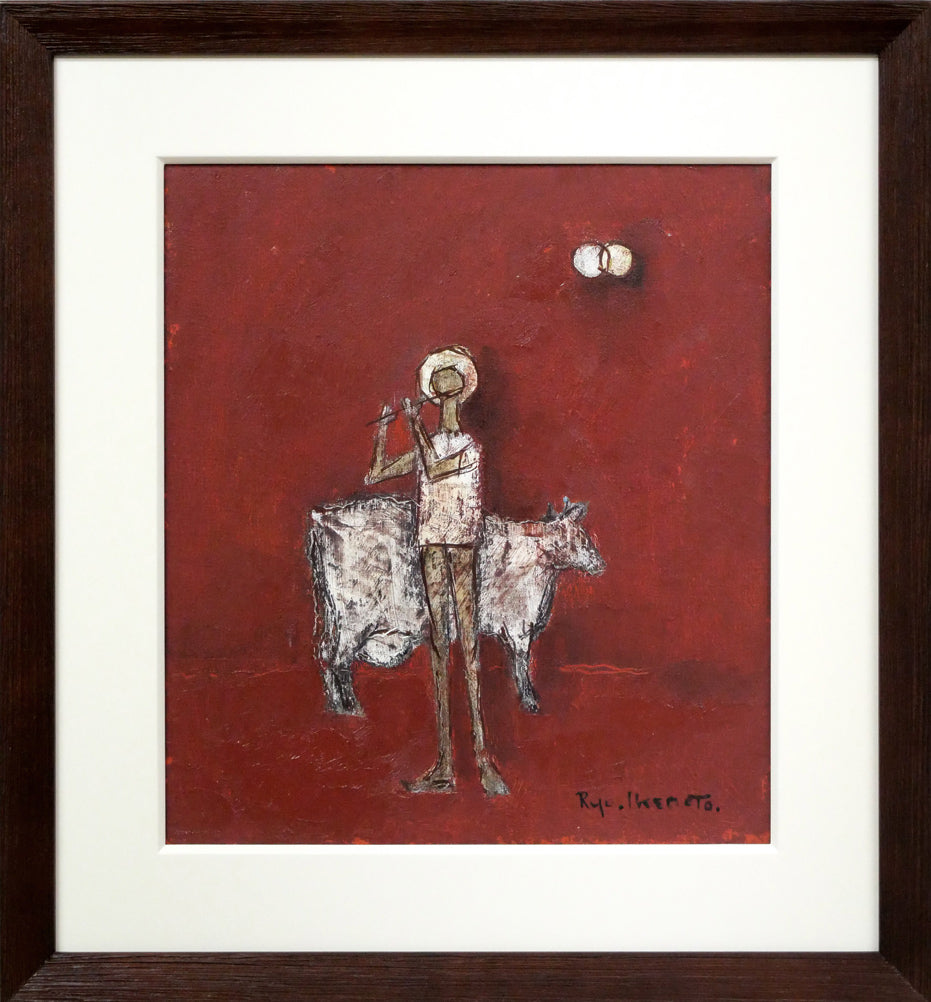 池本良三「無題」油絵・色紙