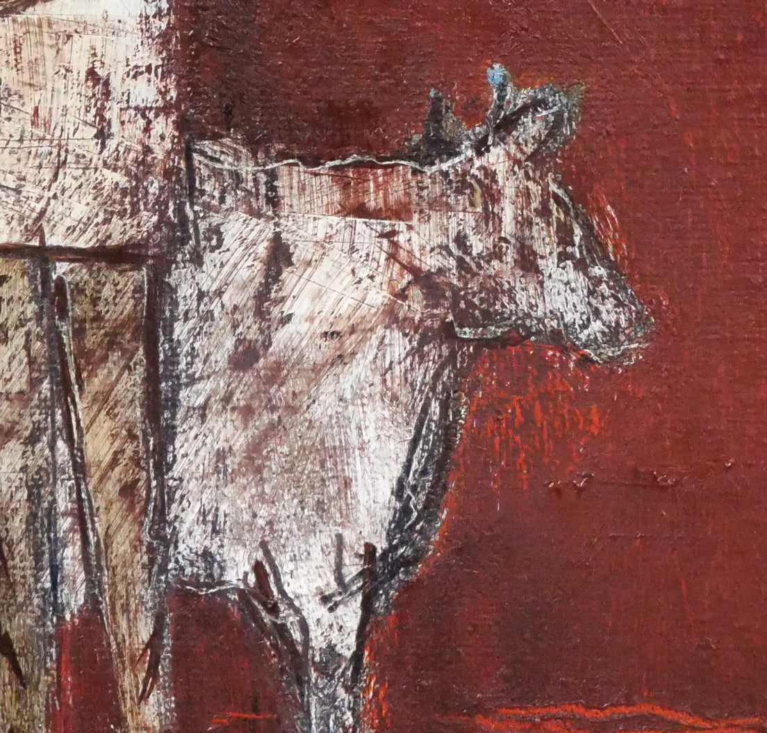 池本良三「無題」油絵・色紙 拡大画像4