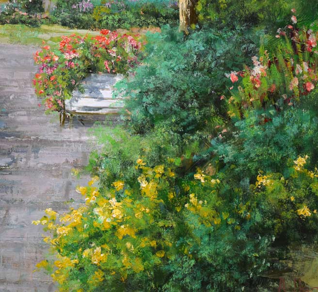 生田明「カナダ・ビクトリア」油絵・F20号 拡大画像4