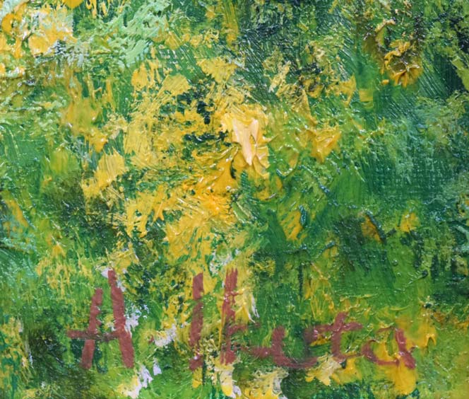 生田明「プロバンス」油絵・WF3号 サイン拡大画像