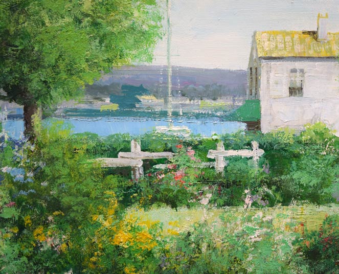 生田明「プロバンス」油絵・WF3号 拡大画像1