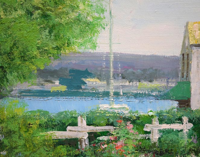 生田明「プロバンス」油絵・WF3号 拡大画像2