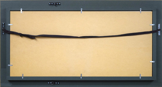 生田明「プロバンス」油絵・WF3号 額縁裏側画像