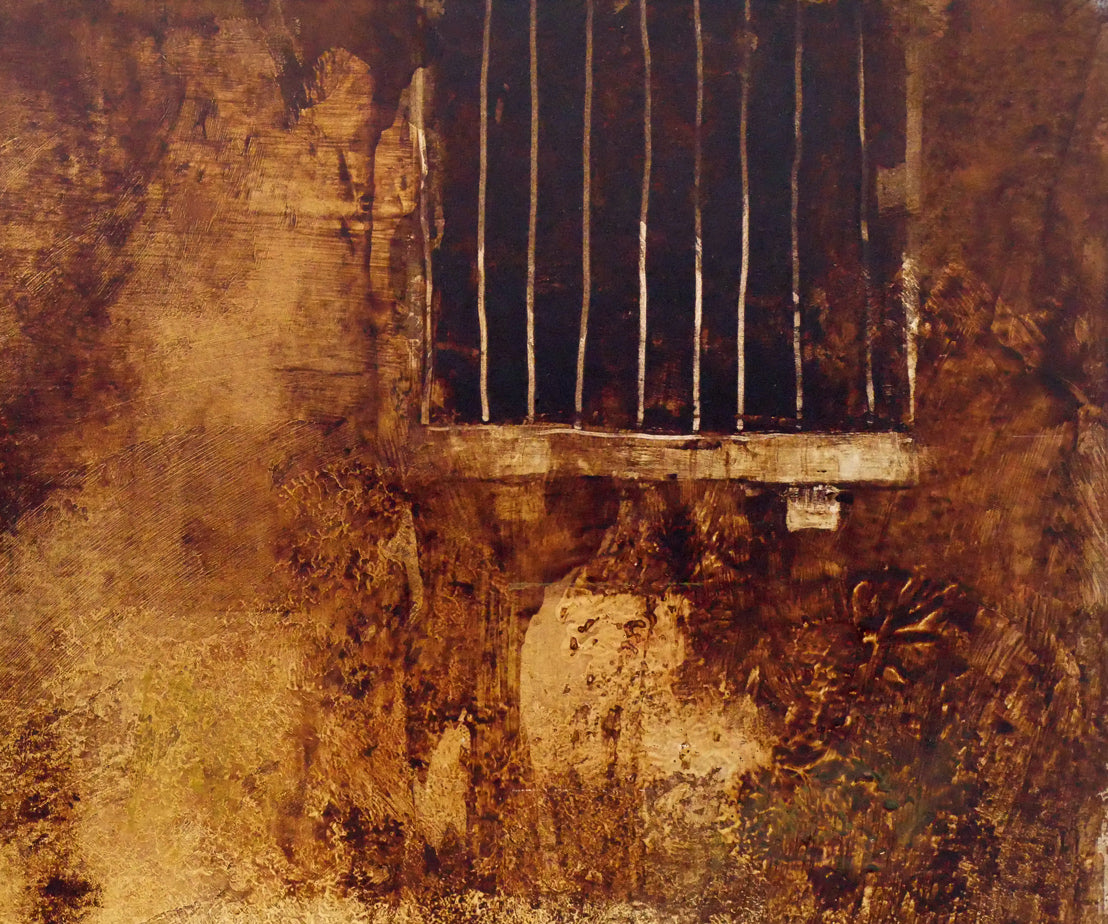 稲垣昌紀「壁の前の少女(イタリヤ)」油絵・10号 拡大画像3