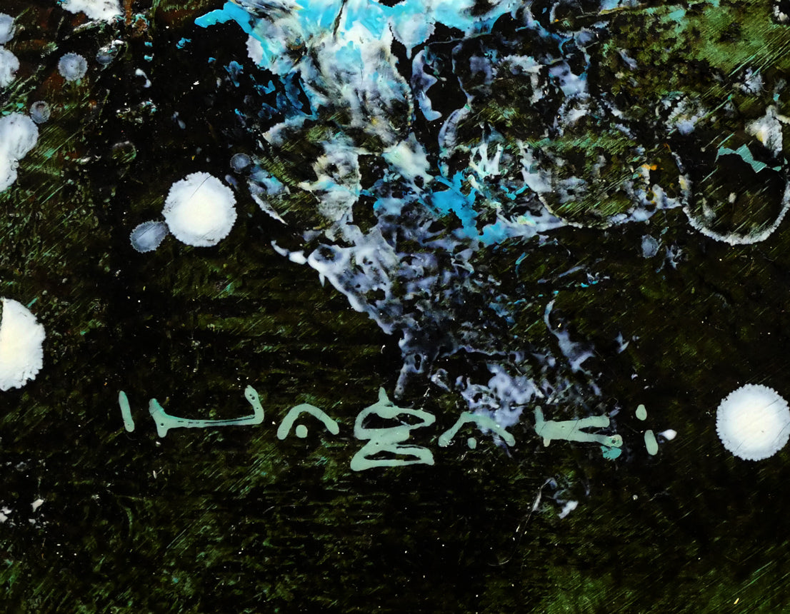 稲垣昌紀「人形と少女」油絵・F10号 サイン拡大画像