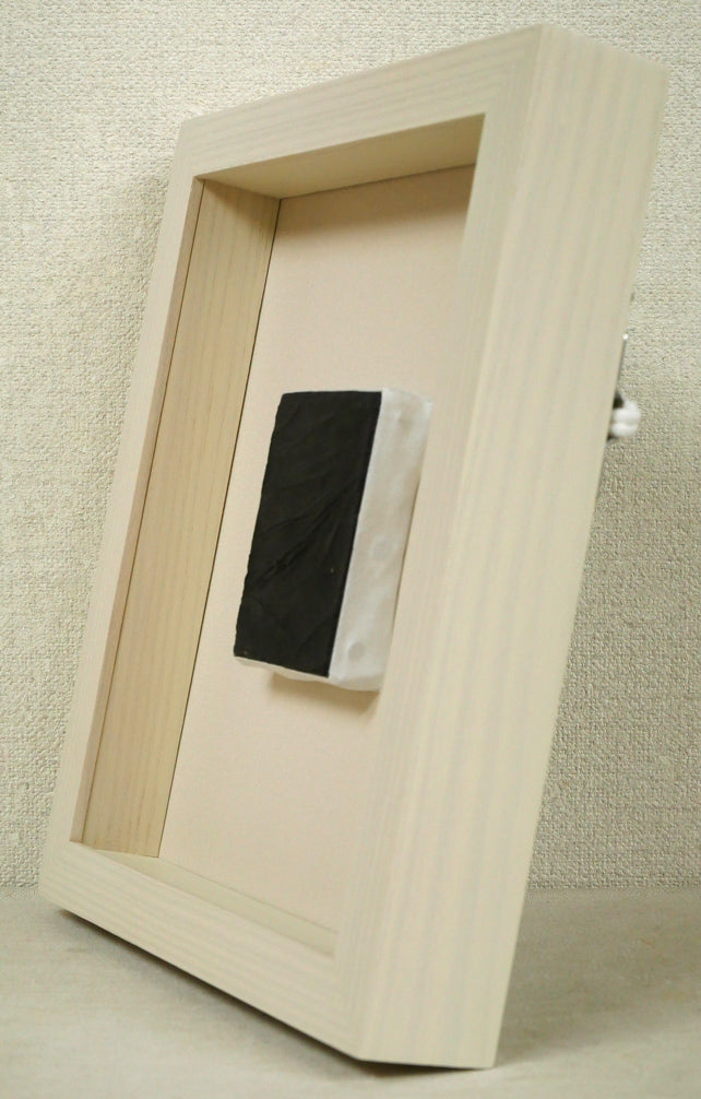 因藤壽「作品61・10・10・Ⅰ」油絵・ミニチュアサイズ(9×7cm) 額装画像1