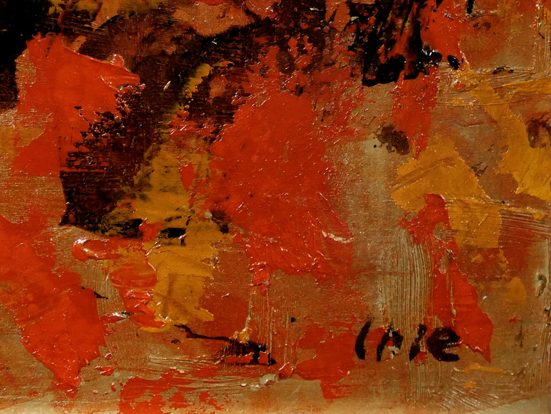 入江一子「無題」油絵・SM 拡大画像4