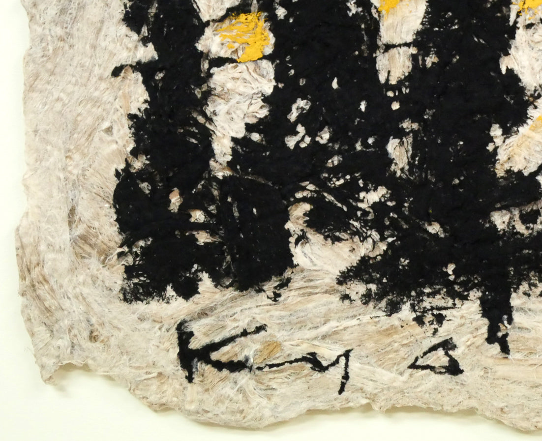 石原京子「月の光のもとで」グワッシュ(水彩画)・6号 サイン拡大画像