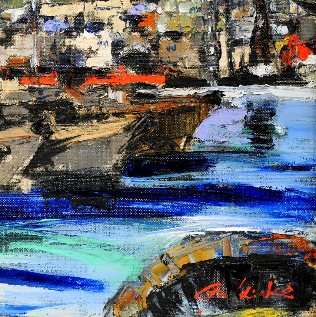 石岡剛「函館山」油絵・F8号 拡大画像5