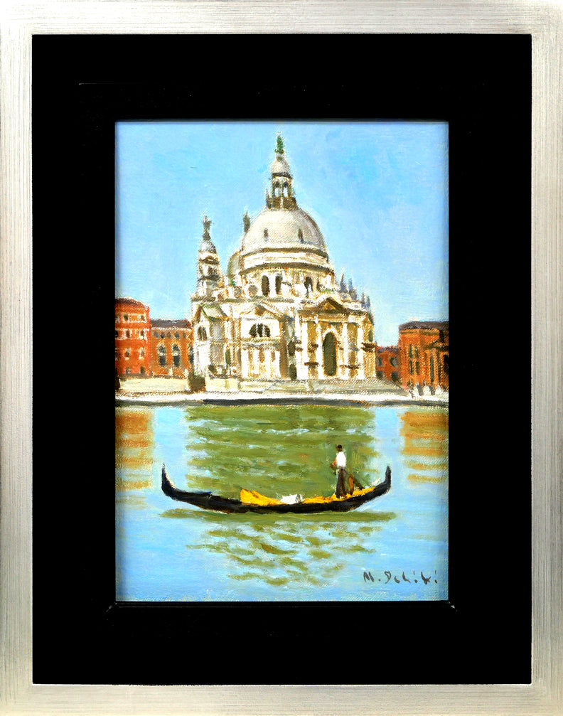 一木万寿三「ヴェネチア(イタリア)」油絵・SM