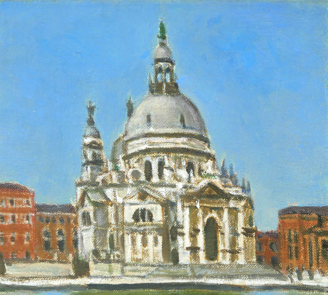 一木万寿三「ヴェネチア(イタリア)」油絵・SM 拡大画像1