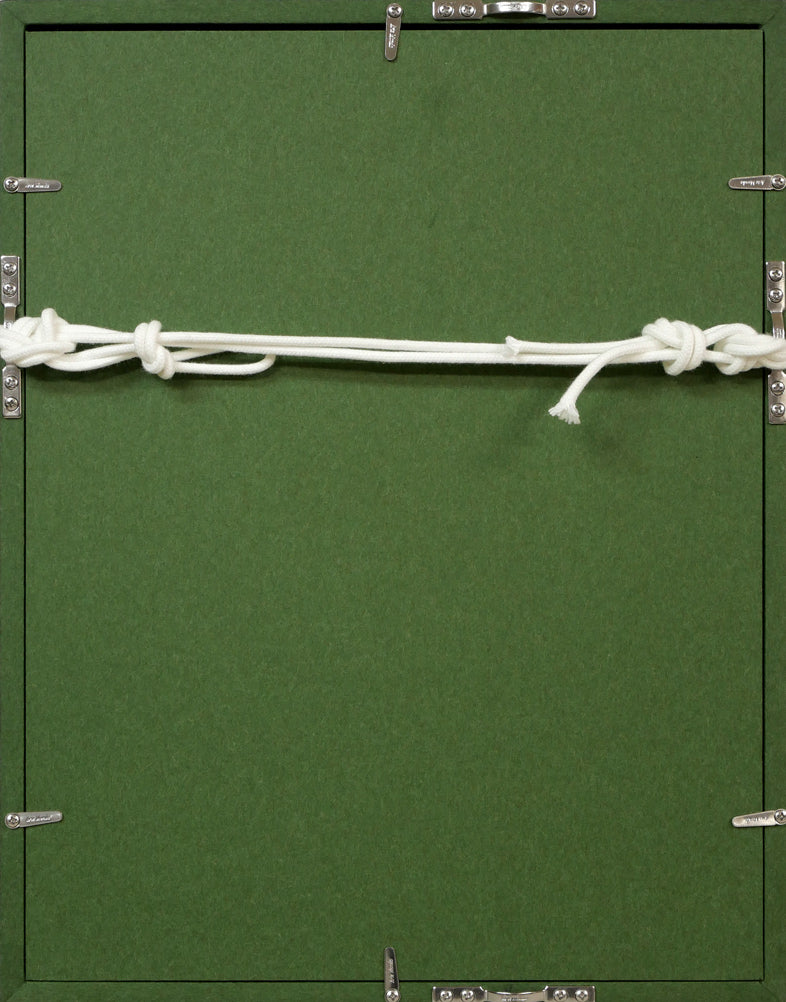 一木万寿三「ヴェネチア(イタリア)」油絵・SM 額縁裏側画像