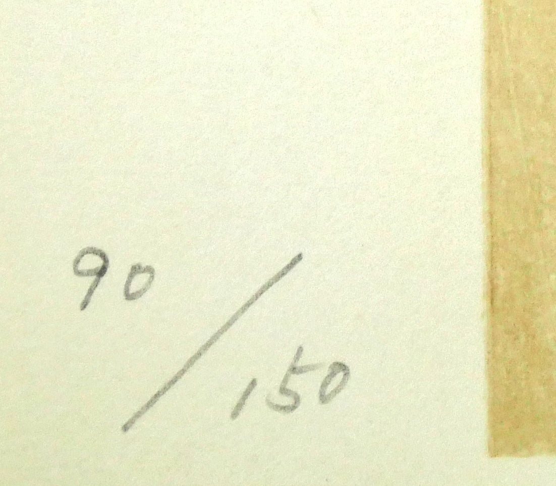 伊東深水「初島田」木版画 限定番号(ed,90/150)