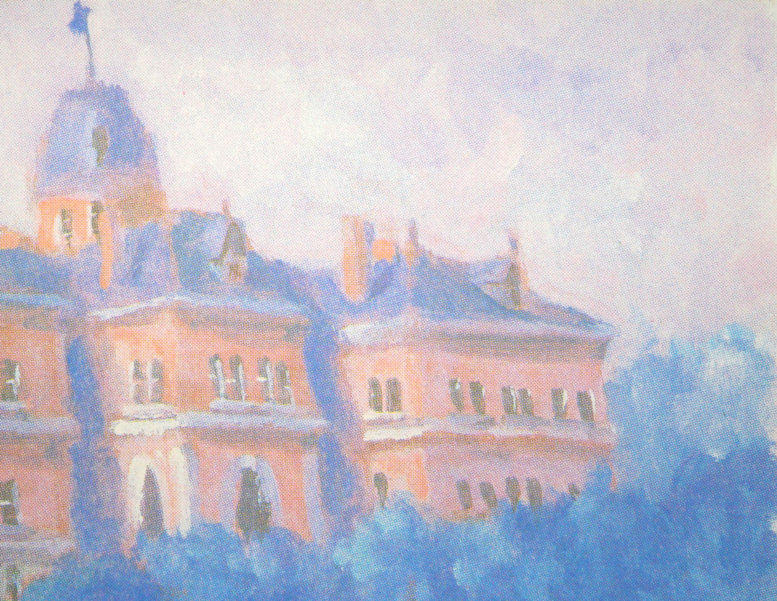 伊藤仁「道庁」シルクスクリーン版画 拡大画像3