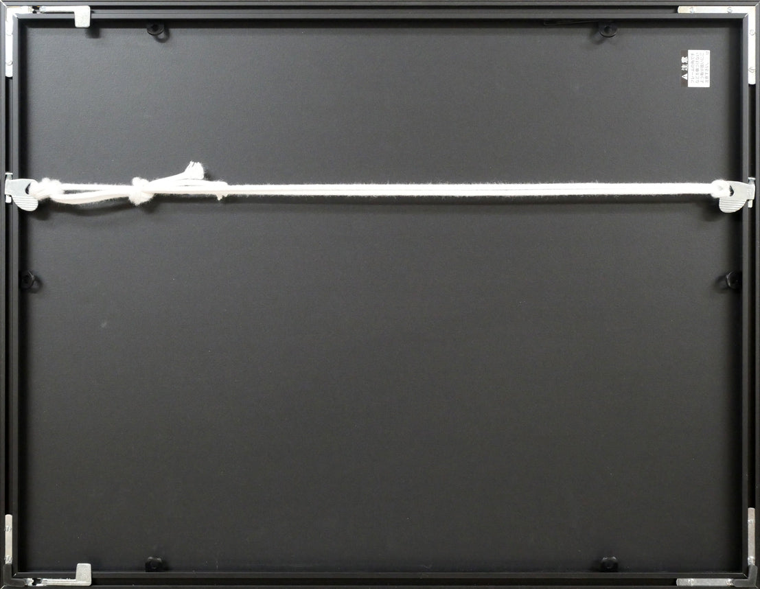 伊藤仁「道庁」シルクスクリーン版画 額縁裏側画像