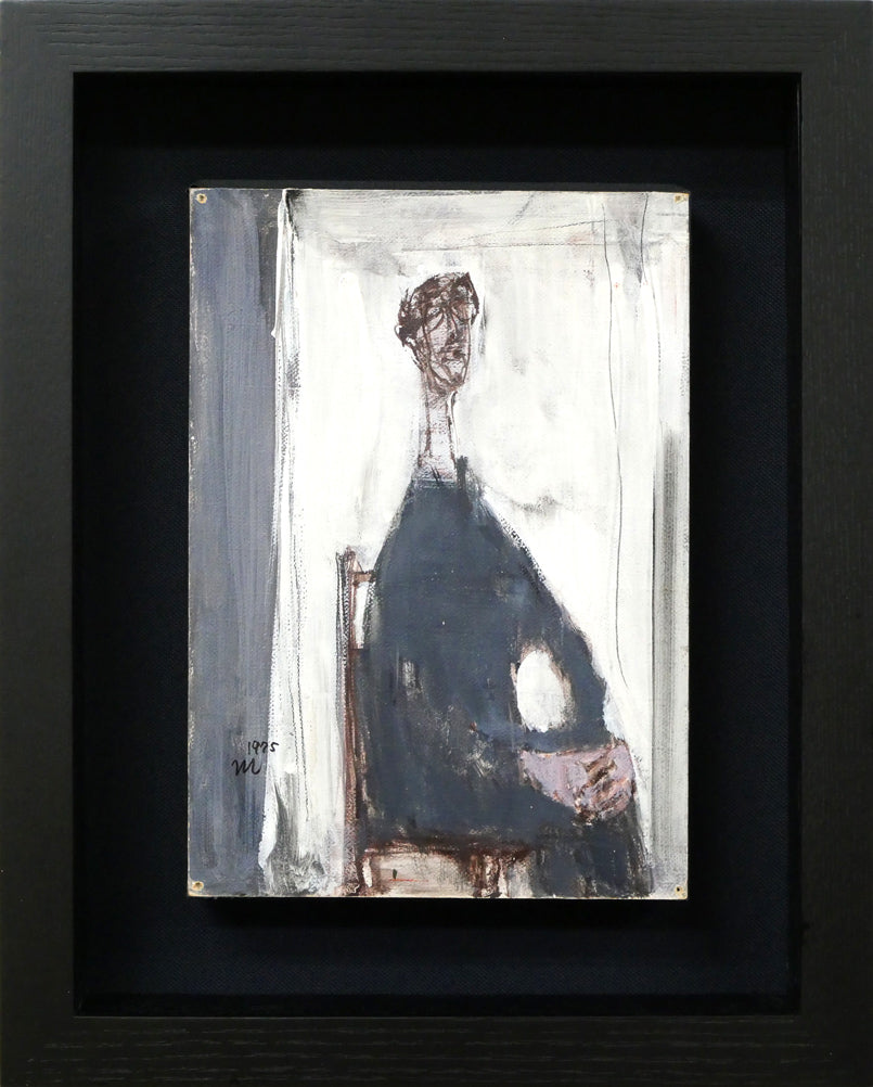 伊東将夫「人物像」油絵・SM