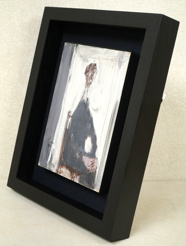 伊東将夫「人物像」油絵・SM 額装画像1