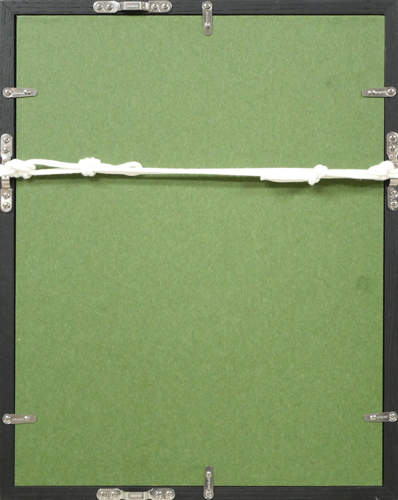 伊東将夫「人物像」油絵・SM 額縁裏側画像