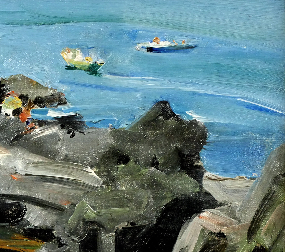 伊藤正「夏の祝津(小樽)」油絵・F8号 拡大画像2