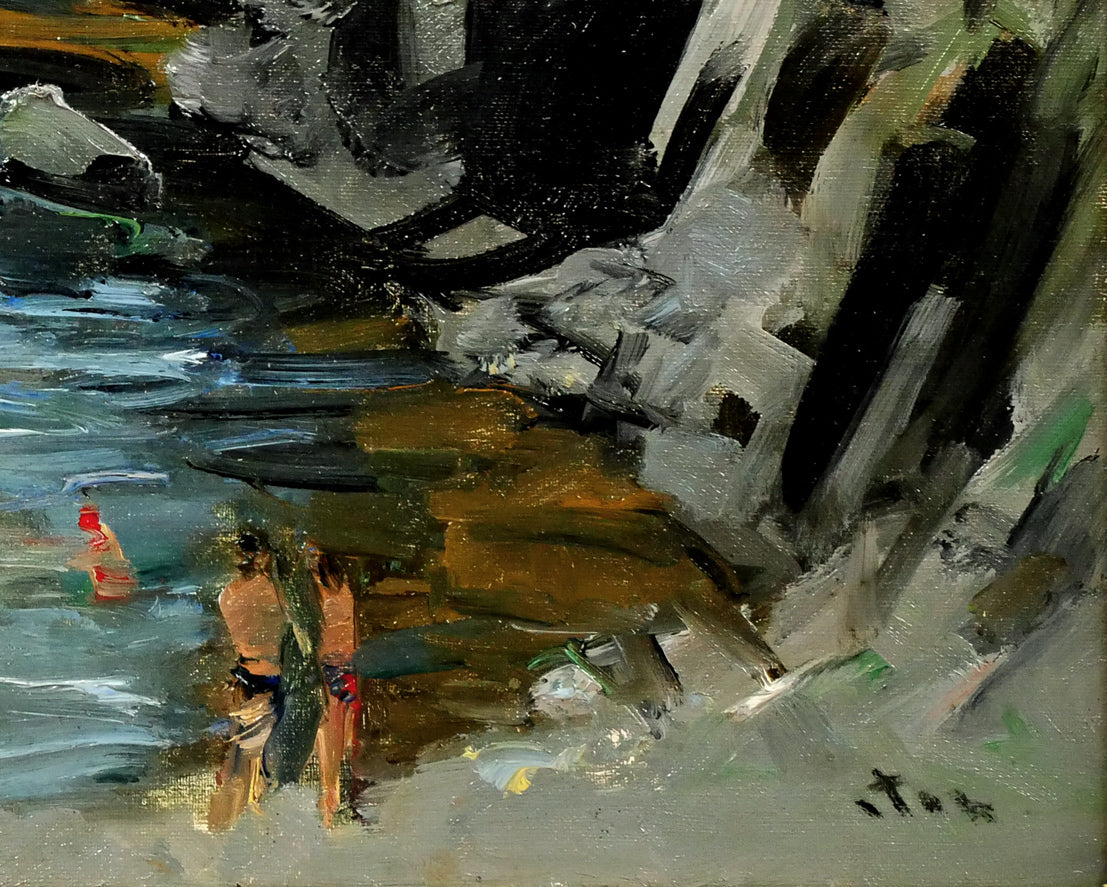 伊藤正「夏の祝津(小樽)」油絵・F8号 拡大画像4